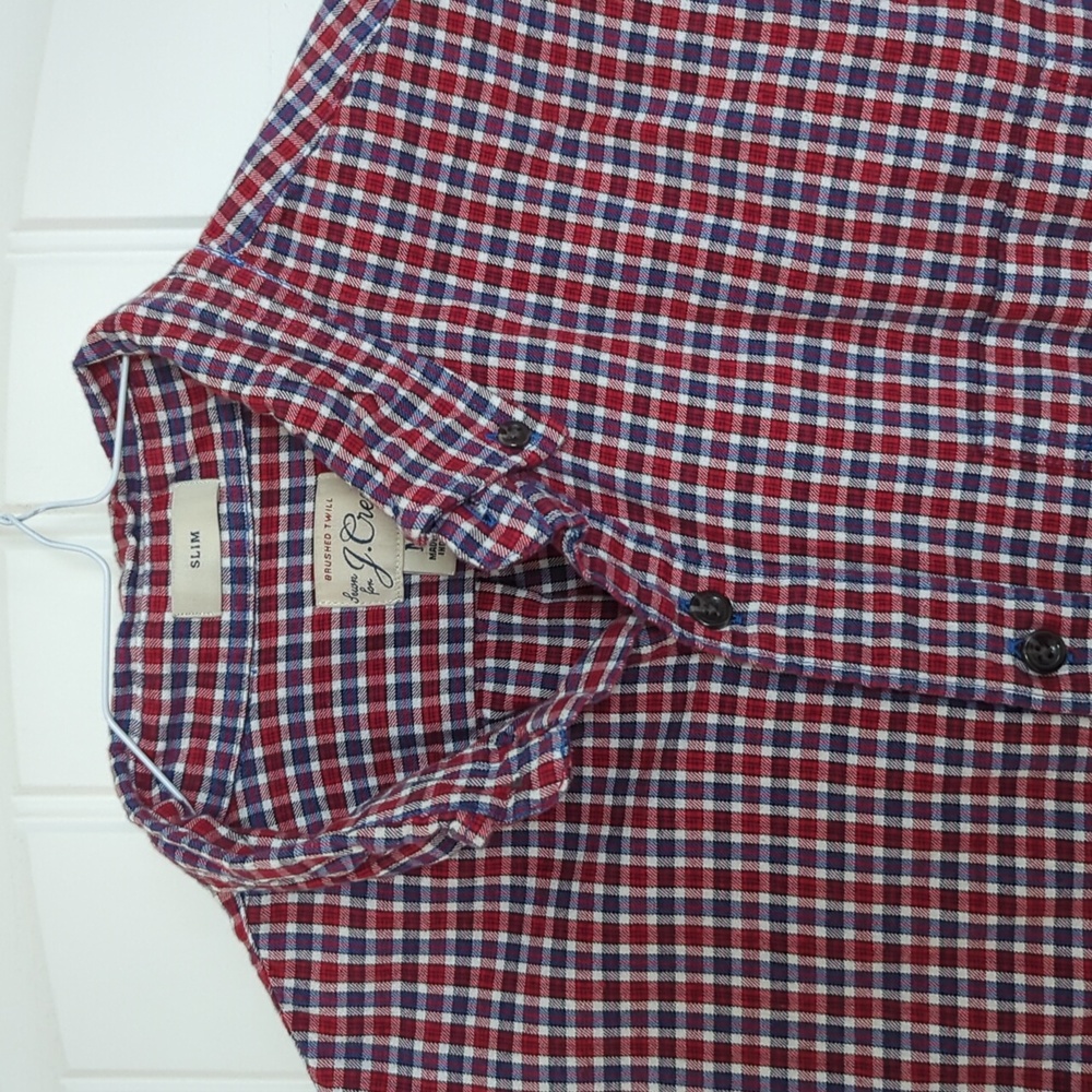 J.Crew Brushed Twill Button-Down Shirt | M